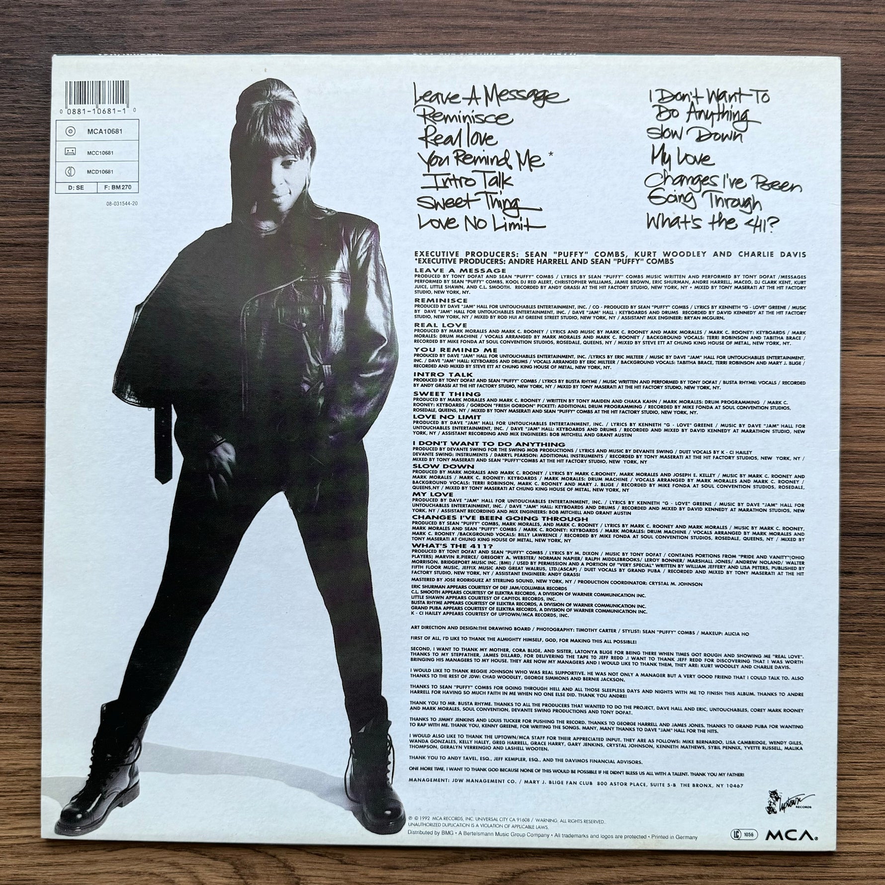 Mary J Blige – What's The 411? 33'lük LP PLAK Japan Vinyl
