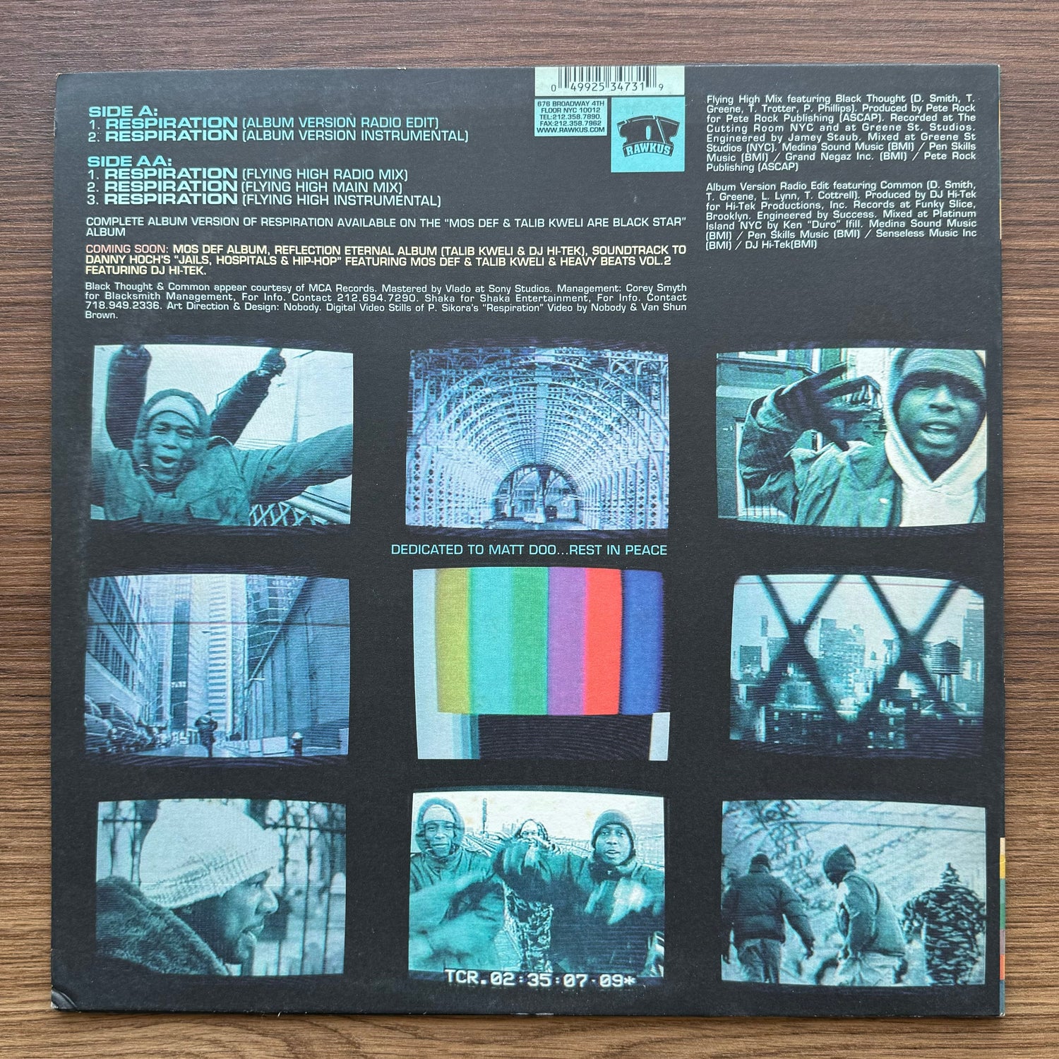 Mos Def & Talib Kweli Are Black Star - Respiration Japan Vinyl