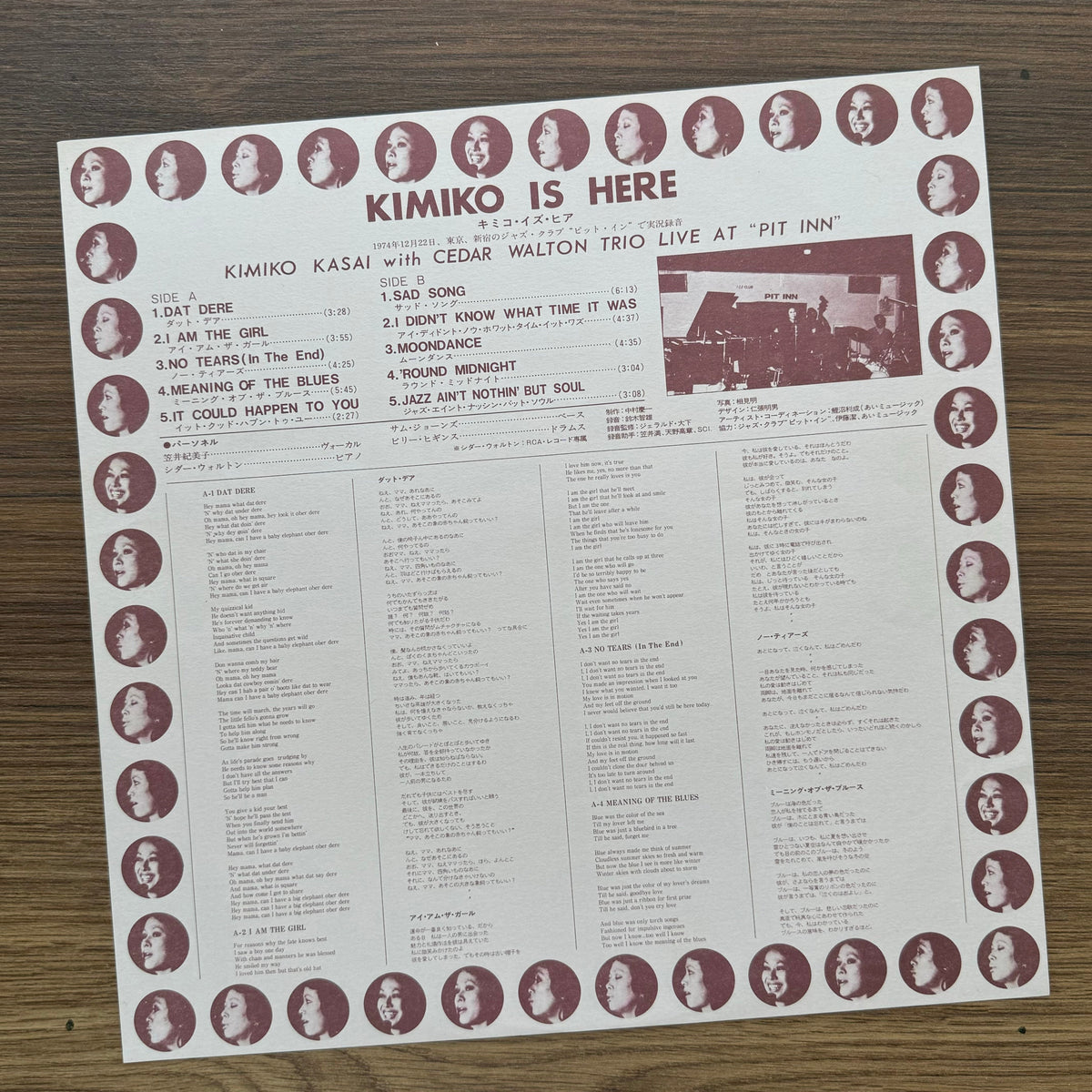 Kimiko Kasai With Cedar Walton Trio – Kimiko Is Here 33'lük LP PLAK Japan Vinyl