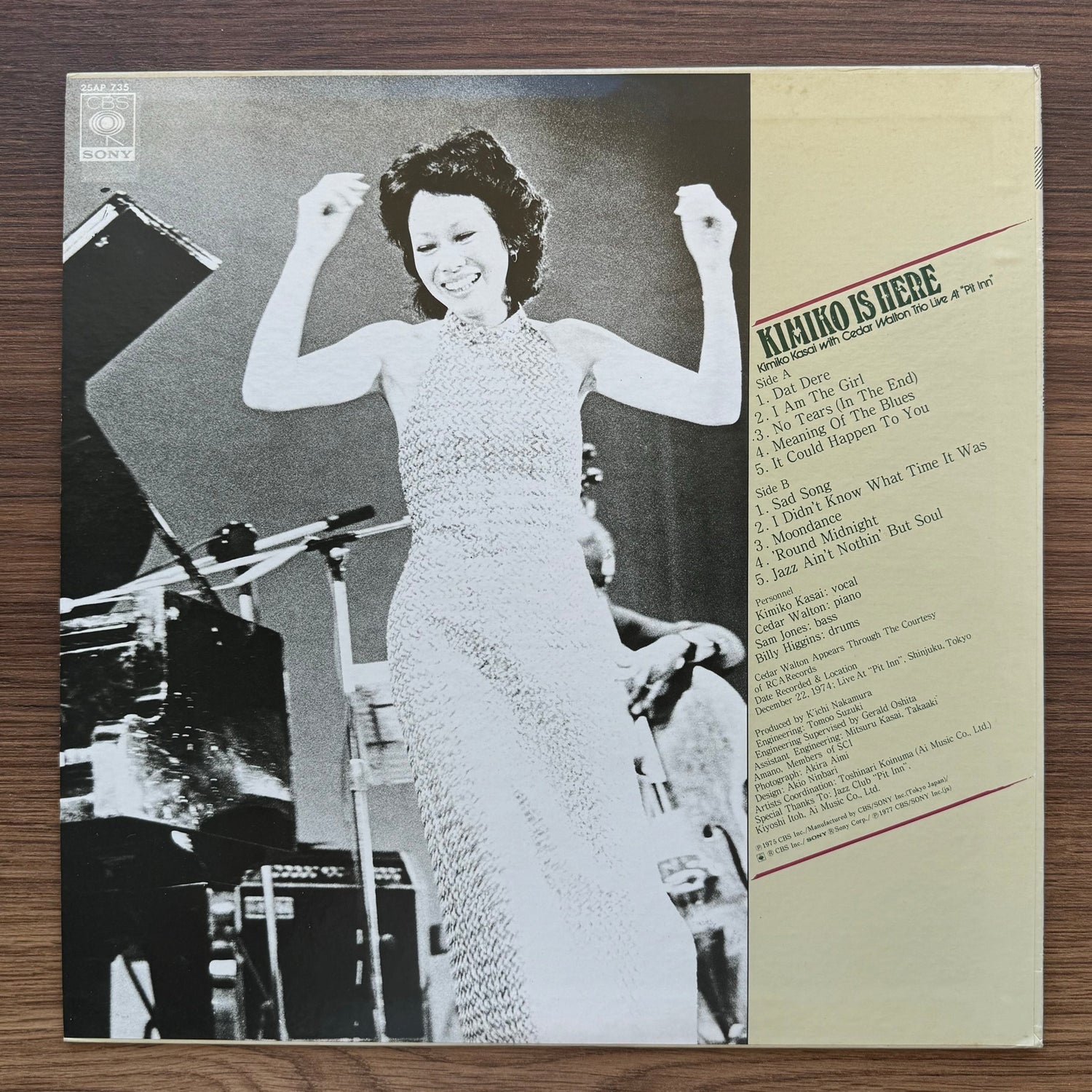 Kimiko Kasai With Cedar Walton Trio – Kimiko Is Here 33'lük LP PLAK Japan Vinyl