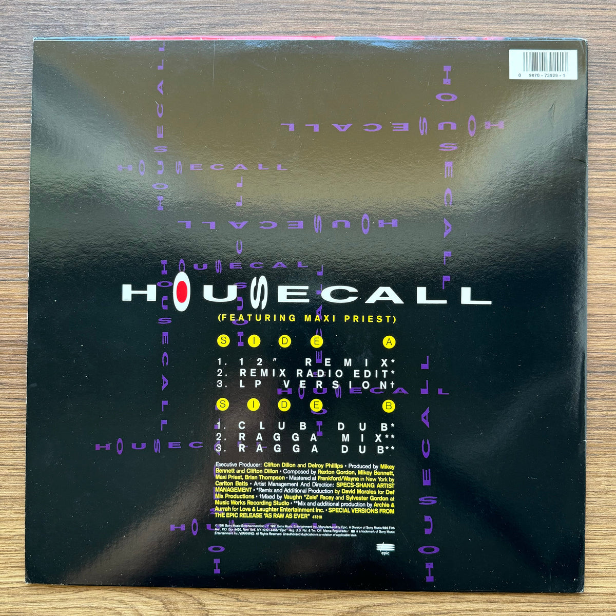 Shabba Ranks – Housecall 33'lük LP PLAK Japan Vinyl