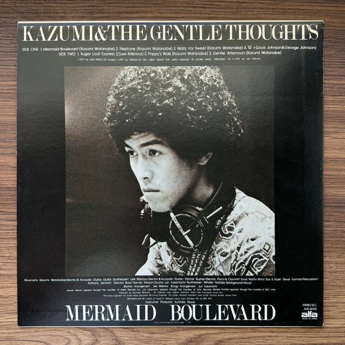 Kazumi & The Gentle Thoughts – Mermaid Boulevard 33'lük LP PLAK Japan Vinyl