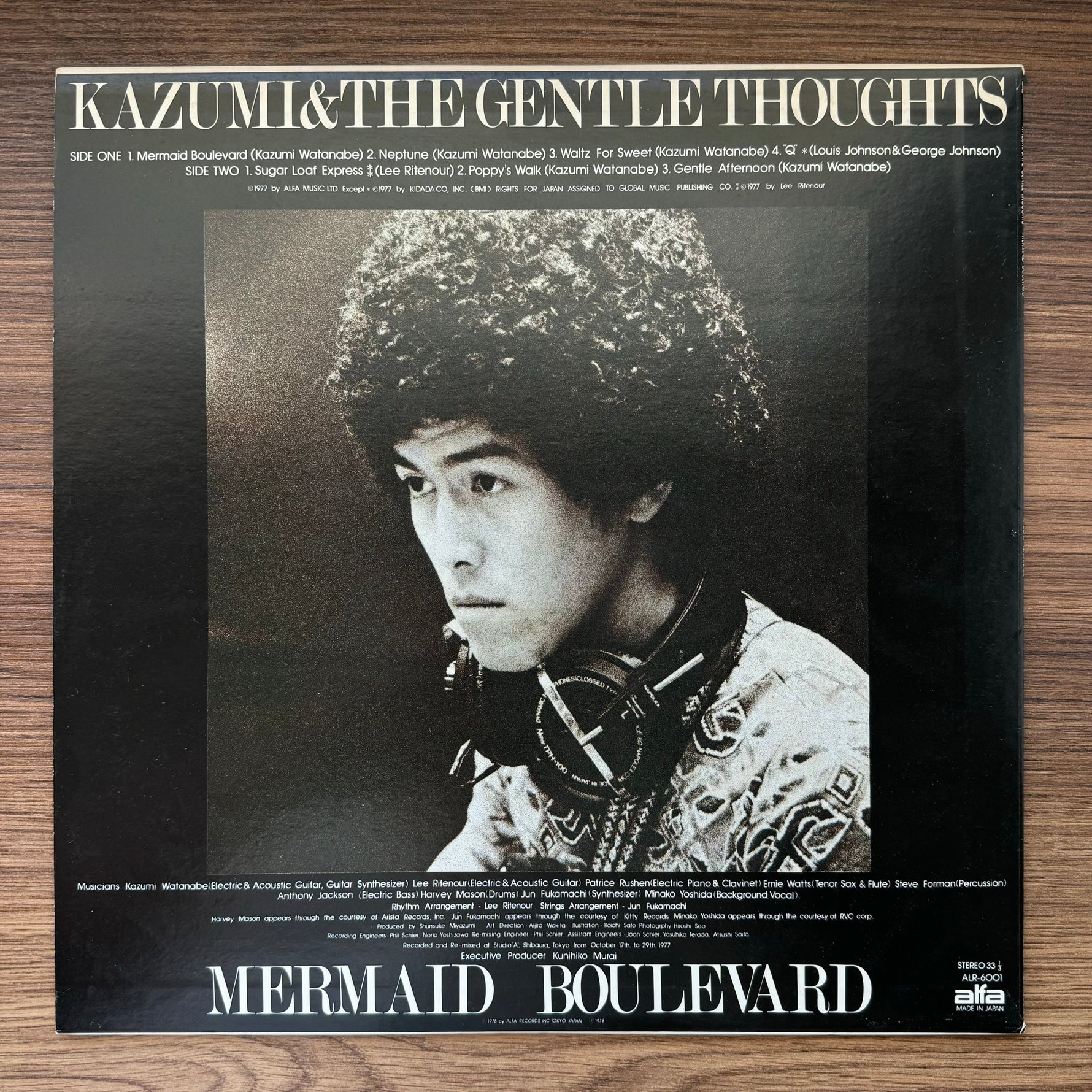 Kazumi & The Gentle Thoughts – Mermaid Boulevard 33'lük LP PLAK Japan Vinyl