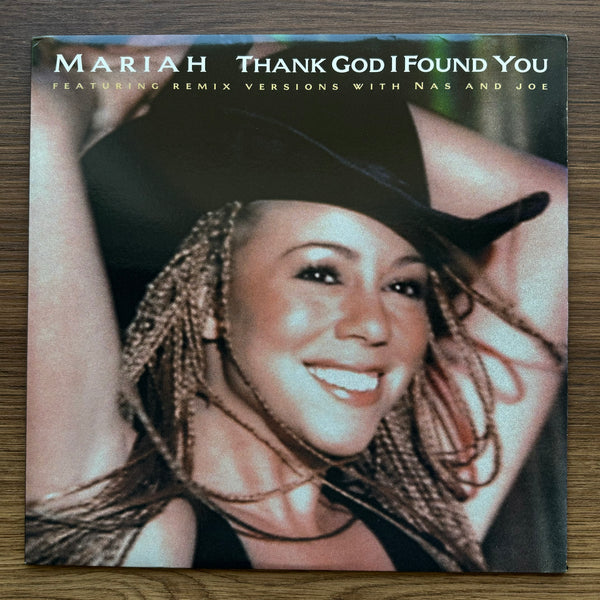 Mariah Carey Featuring Remix Versions With Nas And Joe – Thank God I Found You 33 LP RECORD