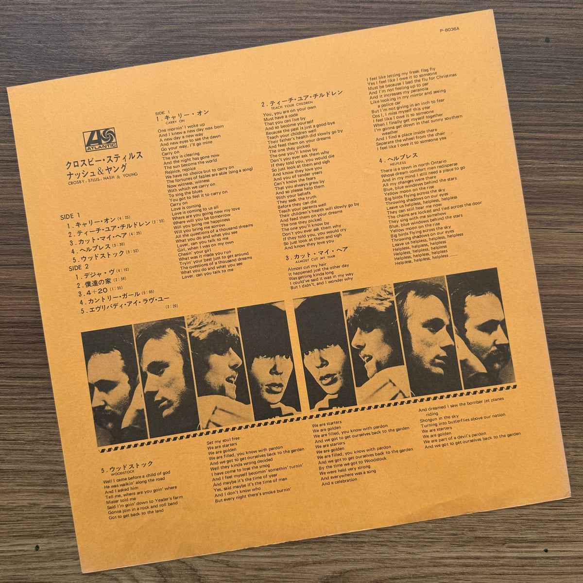 Crosby, Stills, Nash & Young – Deja Vu 33'lük LP PLAK Japan Vinyl