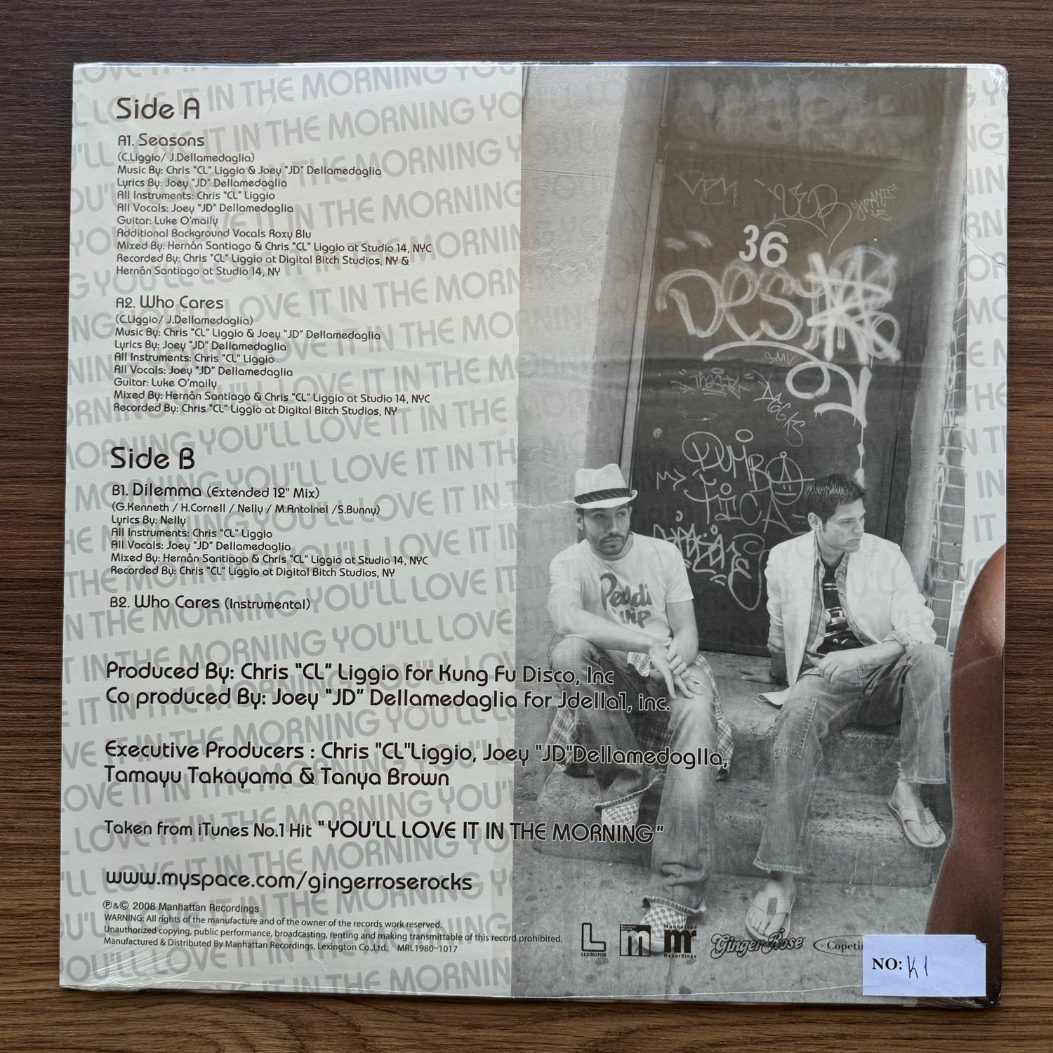 Ginger Rose – Seasons / Who Cares / Dilemma 33'lük LP PLAK Japan Vinyl
