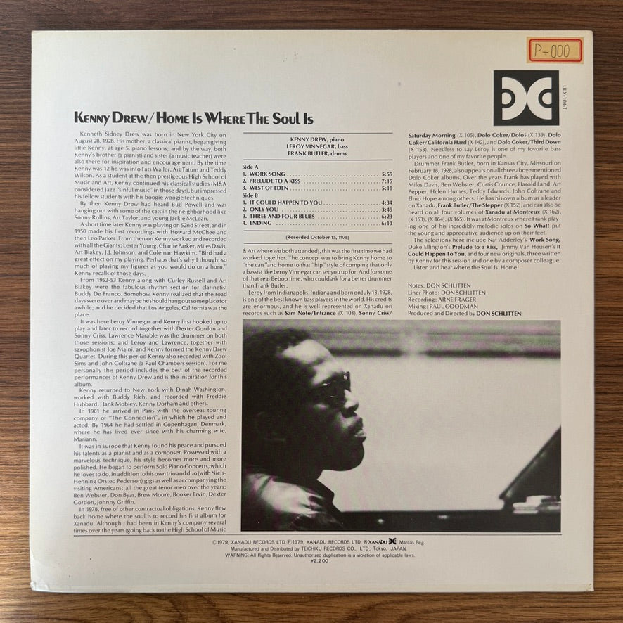 Kenny Drew – Home Is Where The Soul Is