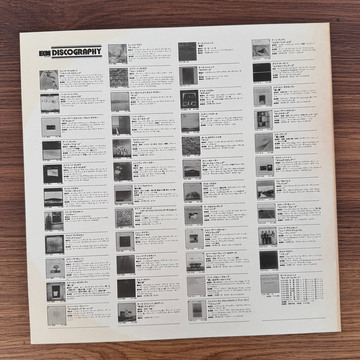 ECM Special VII (New Music In Piano) Japan Vinyl