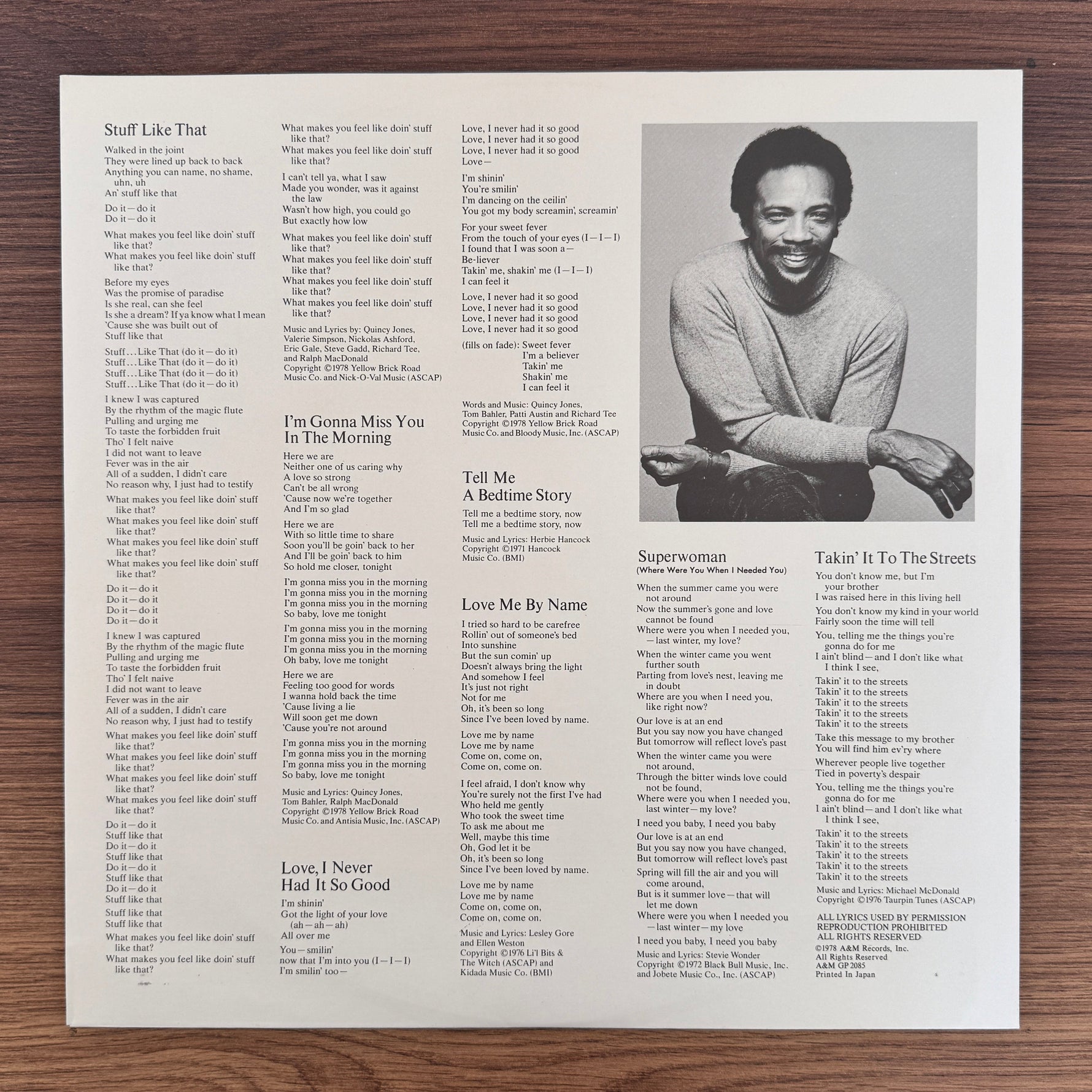 Quincy Jones – Sounds ... And Stuff Like That!! Japan Vinyl