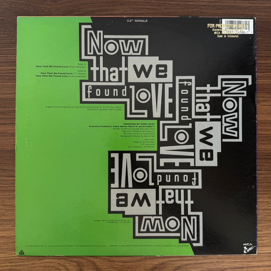 Heavy D. & The Boyz – Now That We Found Love