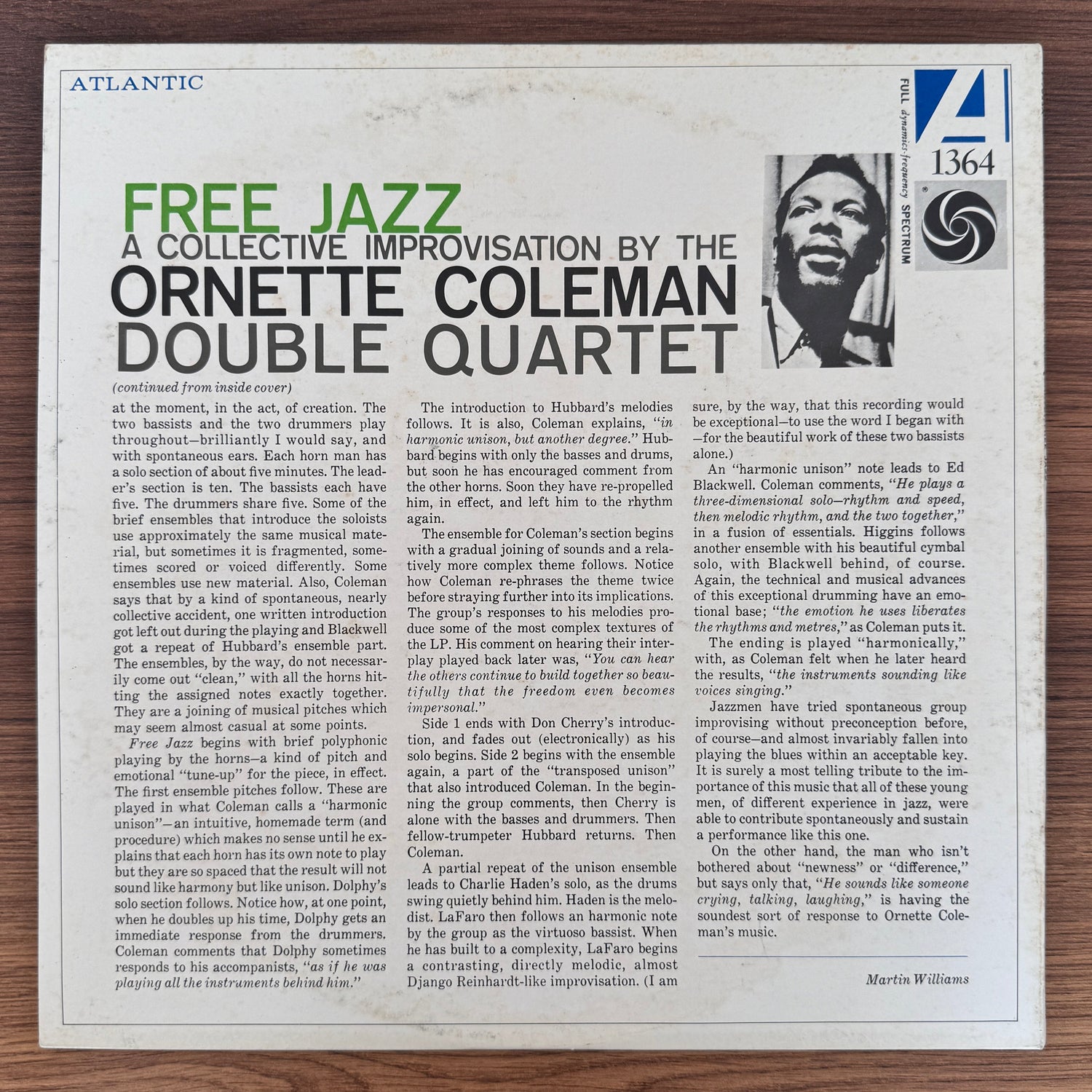 The Ornette Coleman Double Quartet – Free Jazz Japan Vinyl