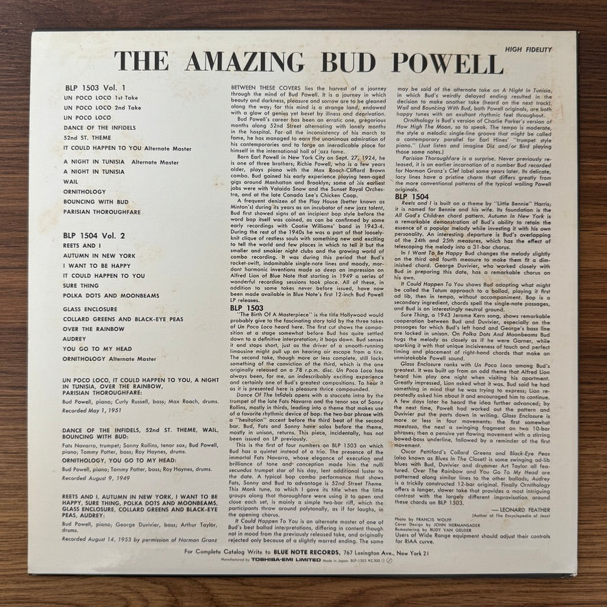 Bud Powell – The Amazing Bud Powell (Volume 1)