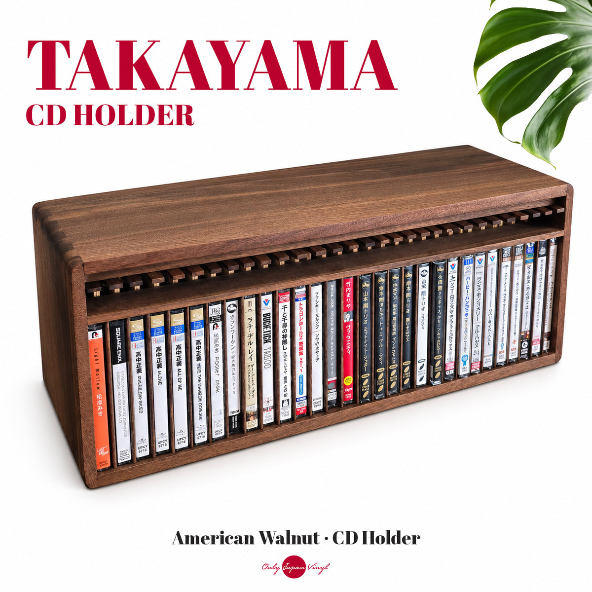 Takayama CD Holder | CD Depolama | Amerikan Ceviz Ahşap