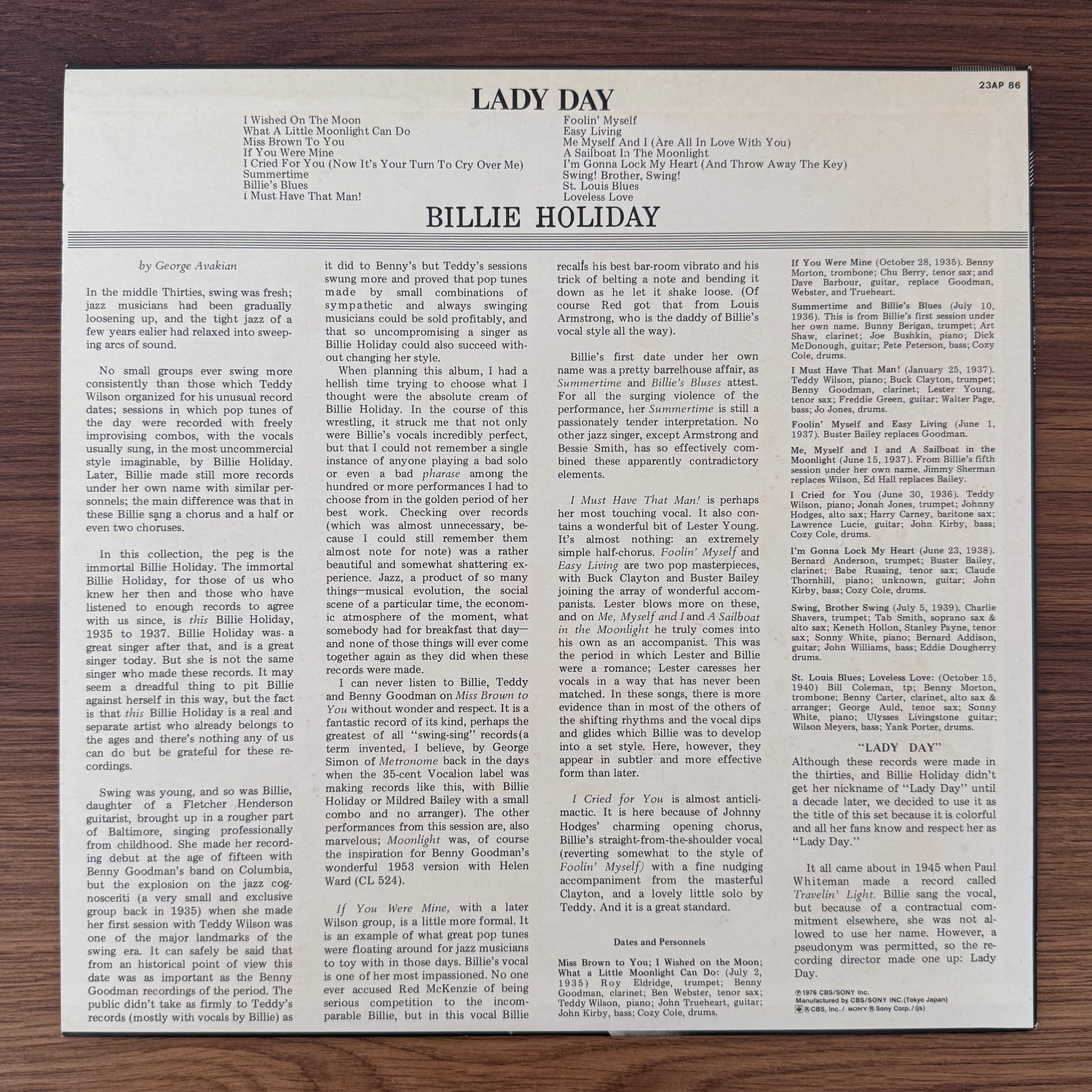 Billie Holiday – Lady Day