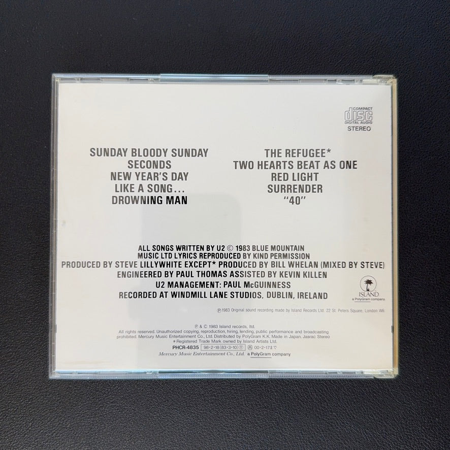 U2 – War CD
