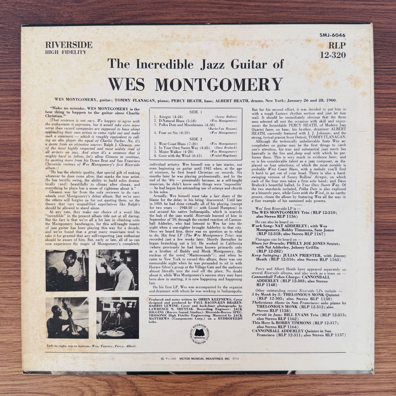 Wes Montgomery – The Incredible Jazz Guitar Of Wes Montgomery