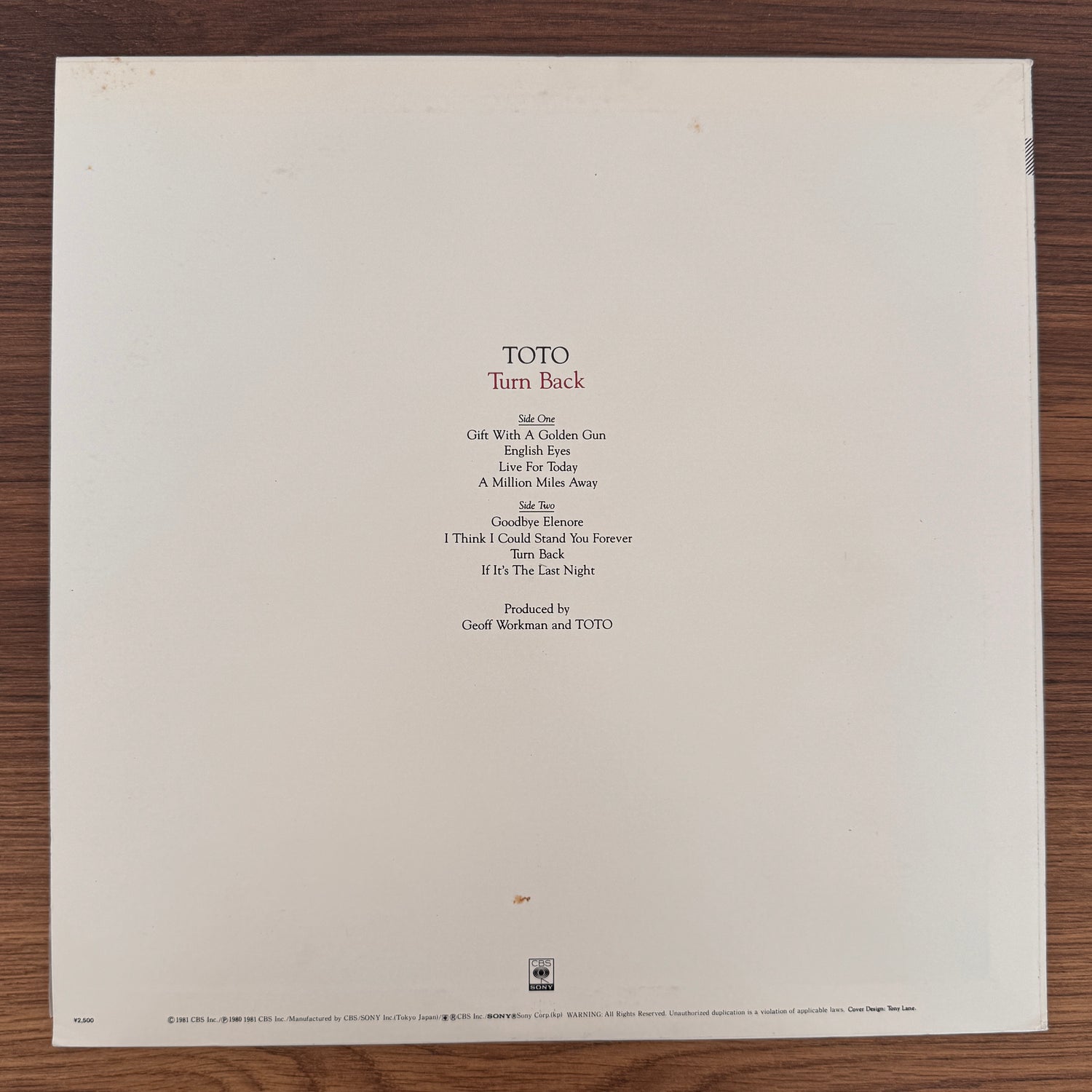 Toto – Turn Back