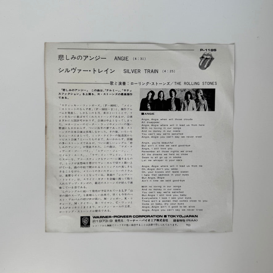 The Rolling Stones – Angie / Silver Train
