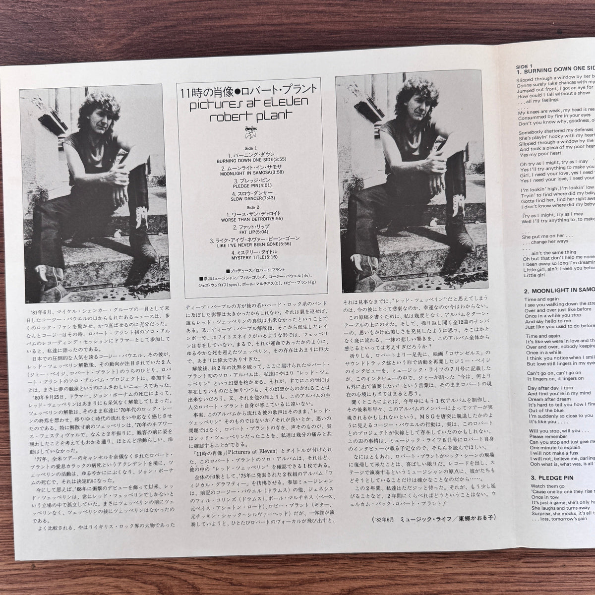 Robert Plant – Pictures At Eleven Japan Vinyl