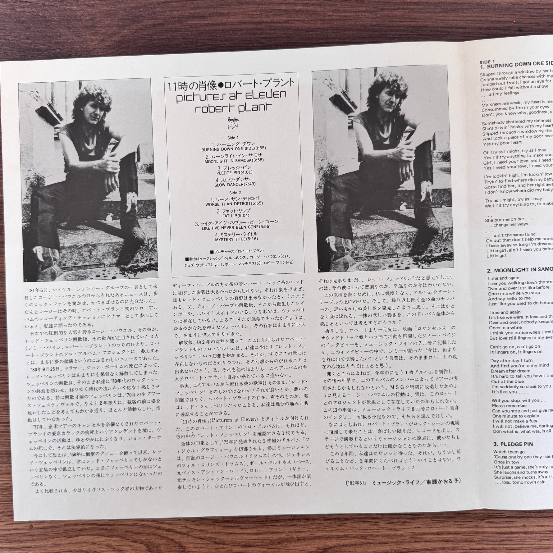 Robert Plant – Pictures At Eleven Japan Vinyl