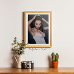 Angelina Jolie 20x30 cm Boyutunda El İmzalı Fotoğraf (Ömür Boyu COA) Japan Vinyl