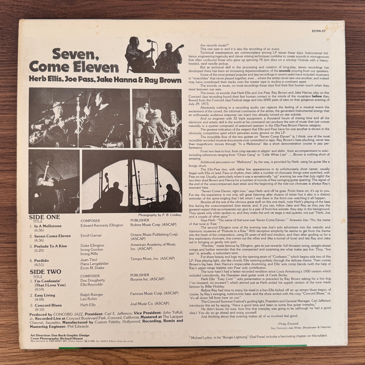 Herb Ellis, Joe Pass – Seven, Come Eleven Japan Vinyl