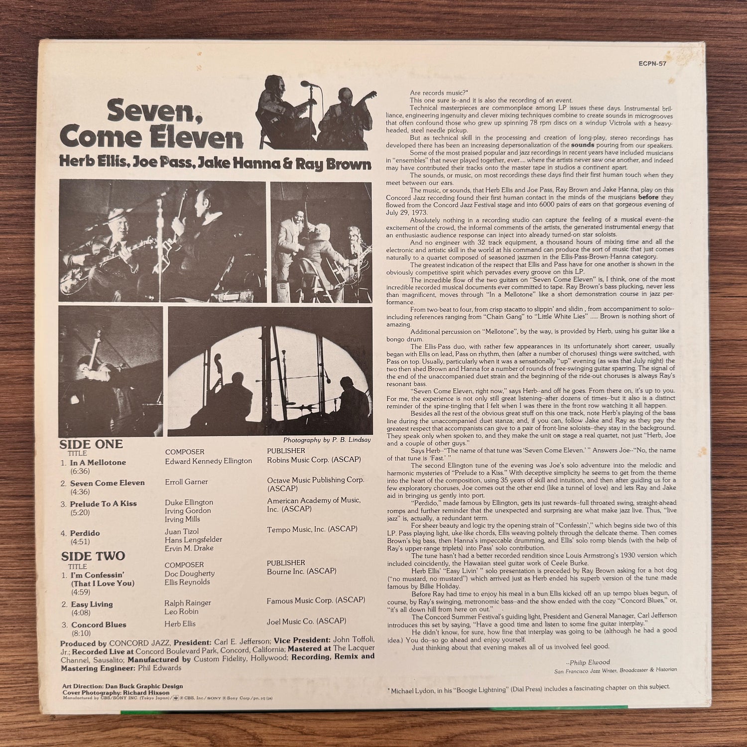 Herb Ellis, Joe Pass – Seven, Come Eleven Japan Vinyl