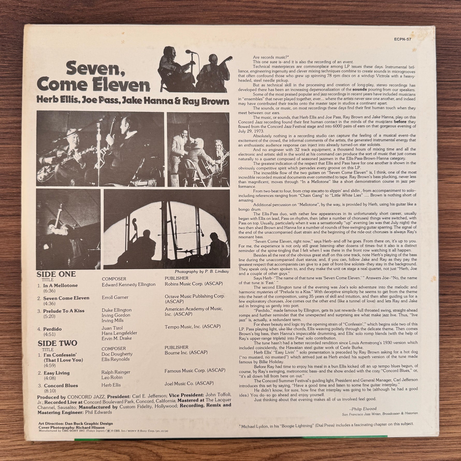 Herb Ellis, Joe Pass – Seven, Come Eleven Japan Vinyl