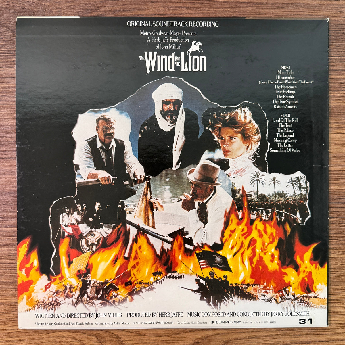 Jerry Goldsmith – The Wind And The Lion Original Soundtrack Japan Vinyl