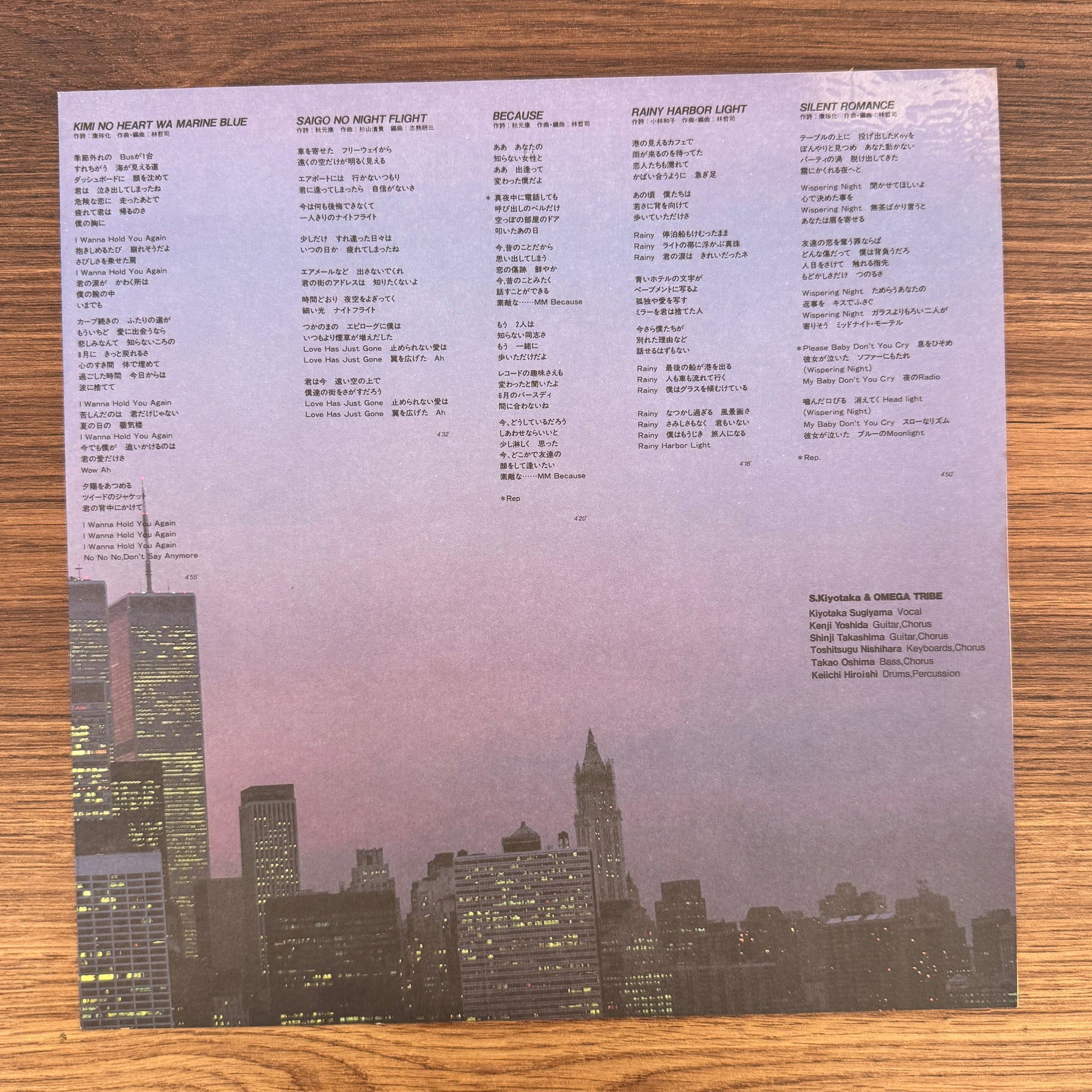 S. Kiyotaka & Omega Tribe - River's Island Japan Vinyl