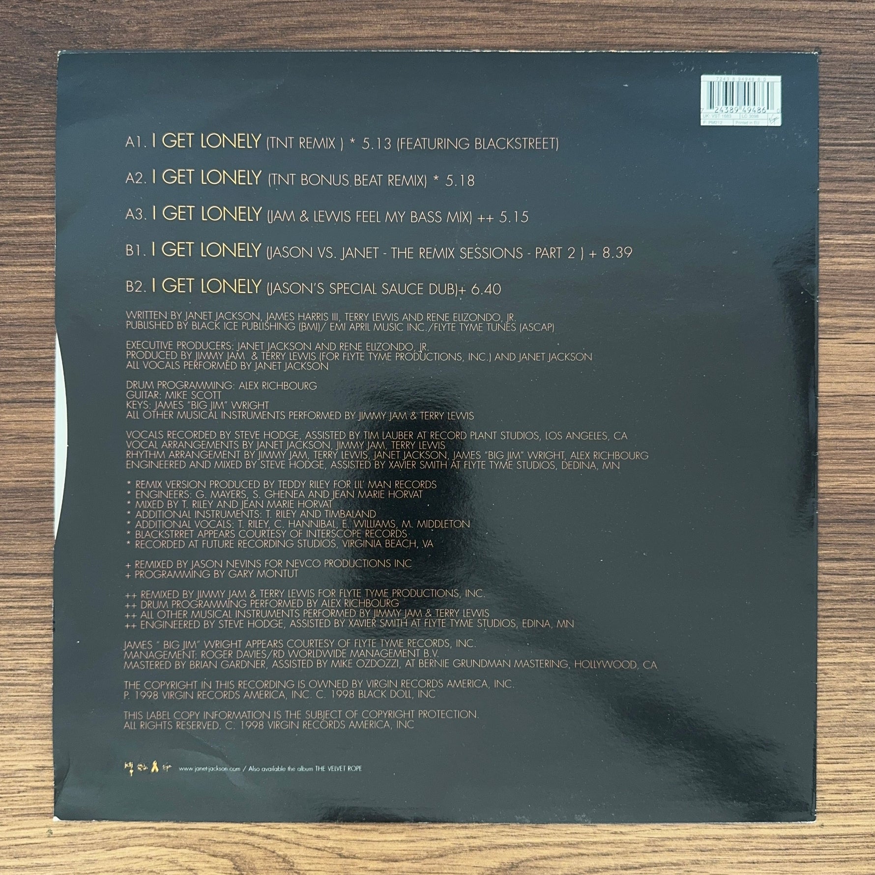 Janet Jackson – I Get Lonely Japan Vinyl