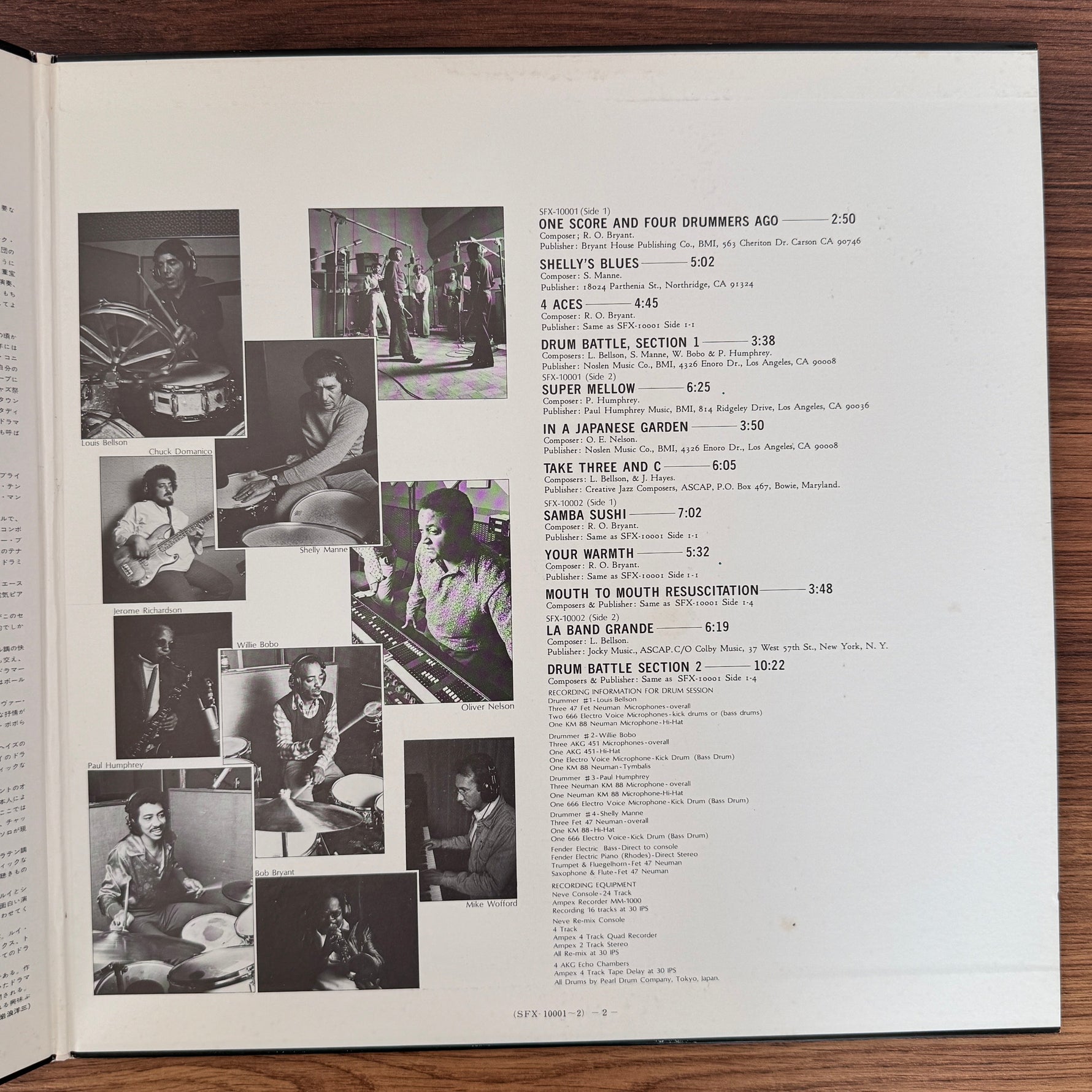 Louis Bellson, Shelly Manne, Willie Bobo, Paul Humphrey – The Drum Session Japan Vinyl