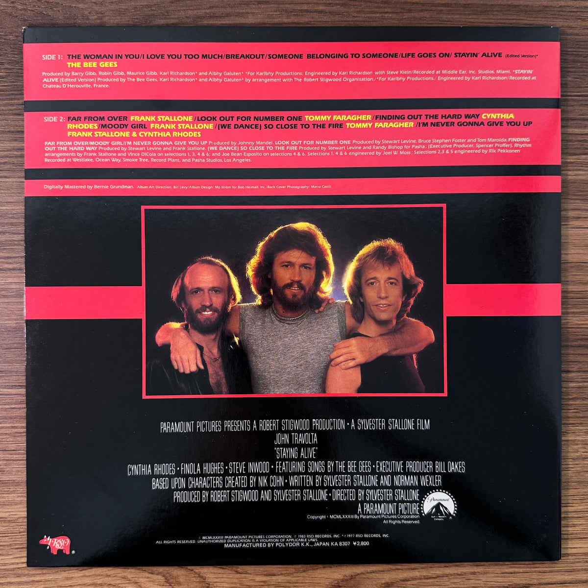 Staying Alive Original Soundtrack Japan Vinyl