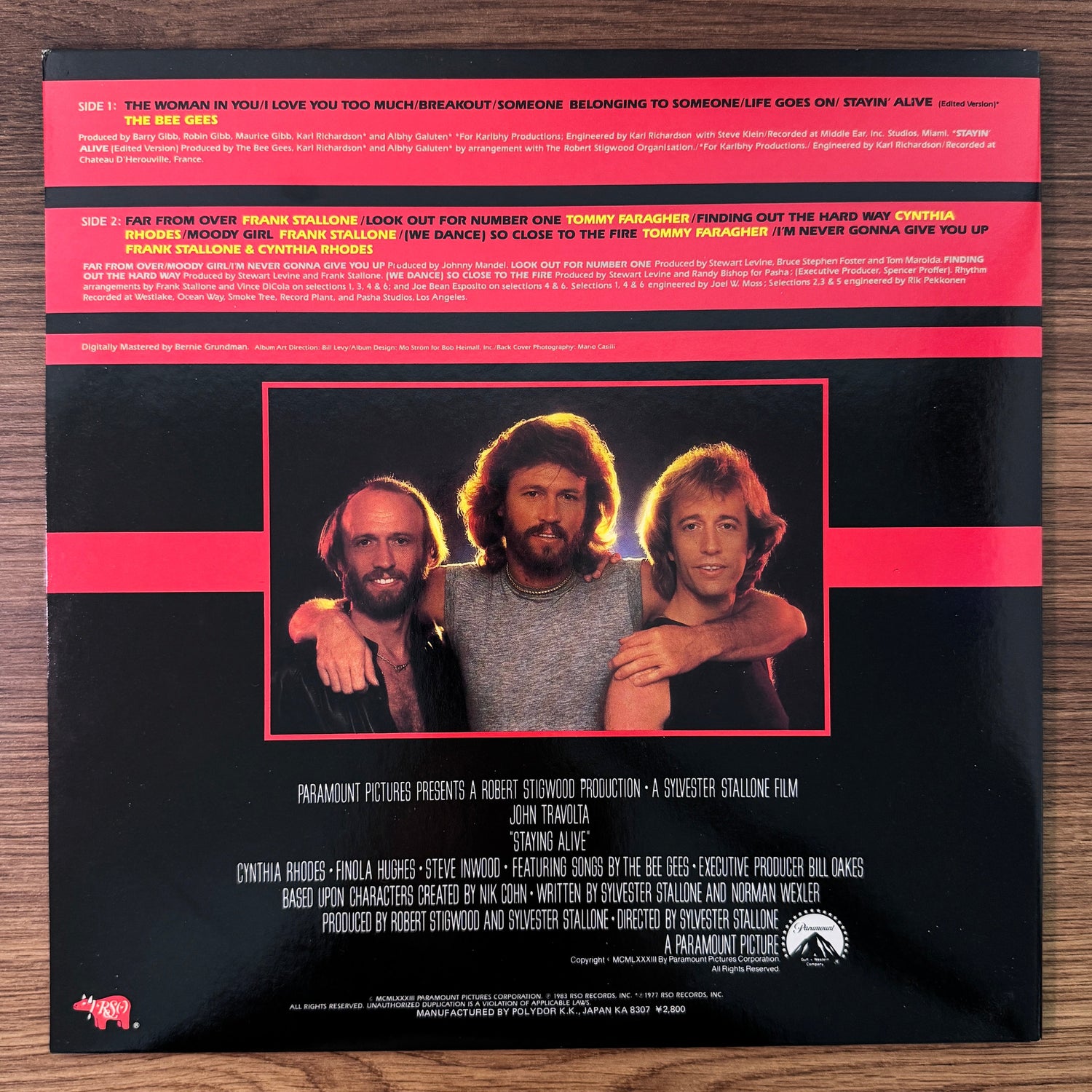 Staying Alive Original Soundtrack Japan Vinyl