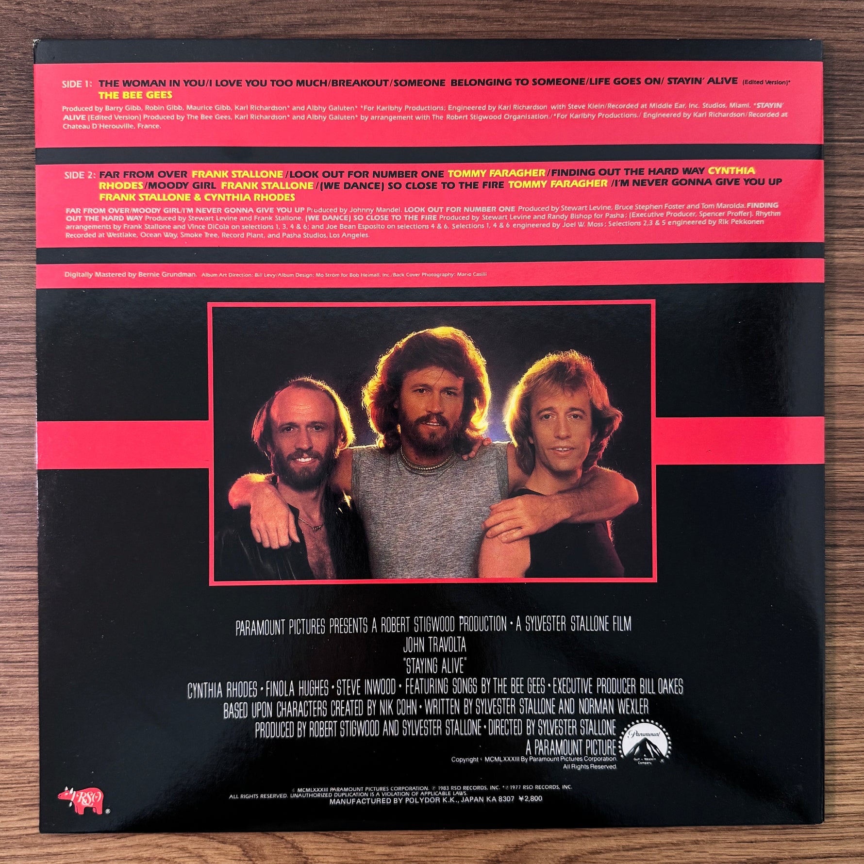 Staying Alive Original Soundtrack Japan Vinyl
