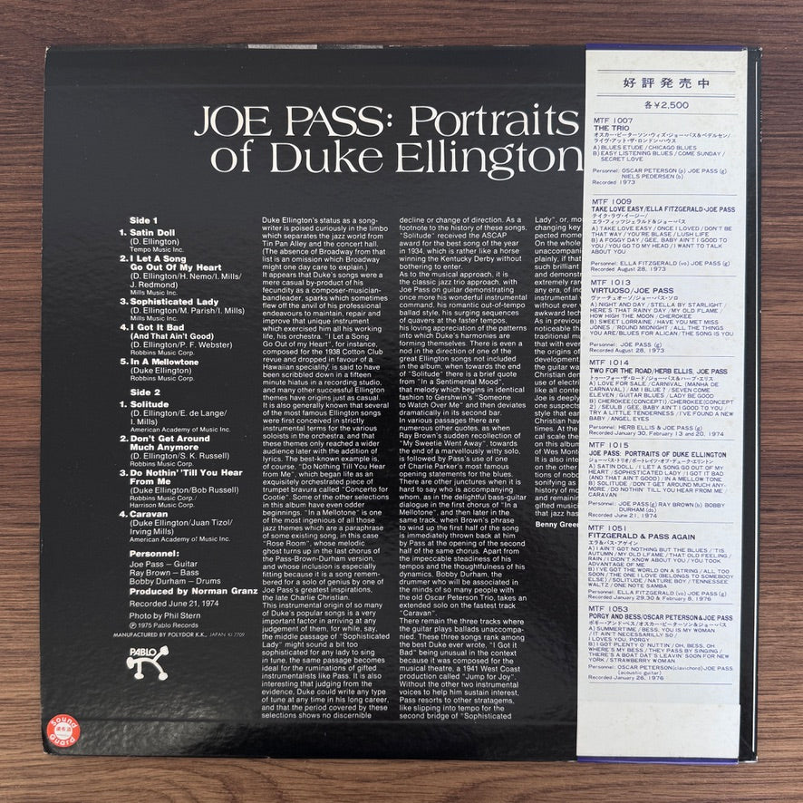 Joe Pass – Portraits Of Duke Ellington