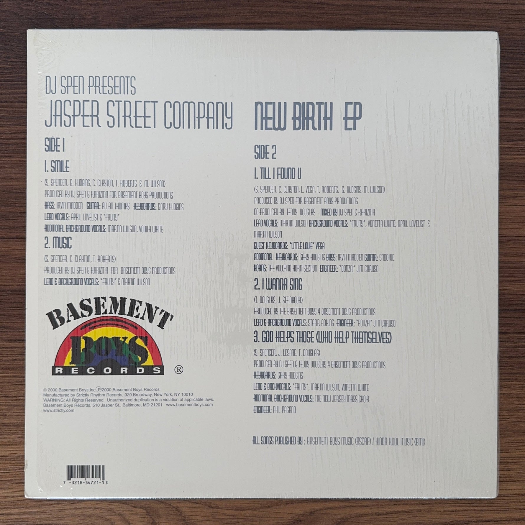 DJ Spen Presents Jasper Street Company – New Birth EP Japan Vinyl