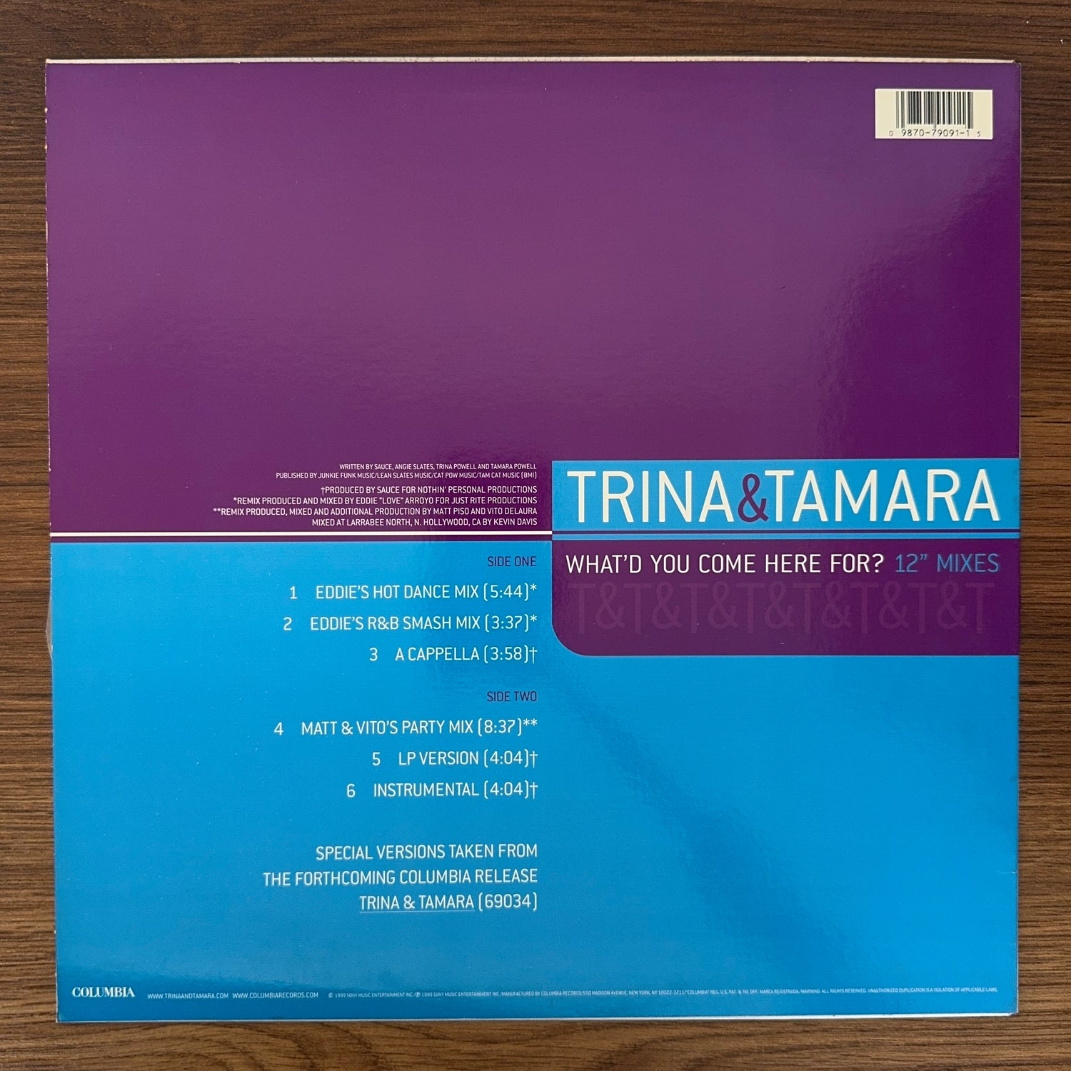 Trina & Tamara – What'd You Come Here For? (12" Mixes)