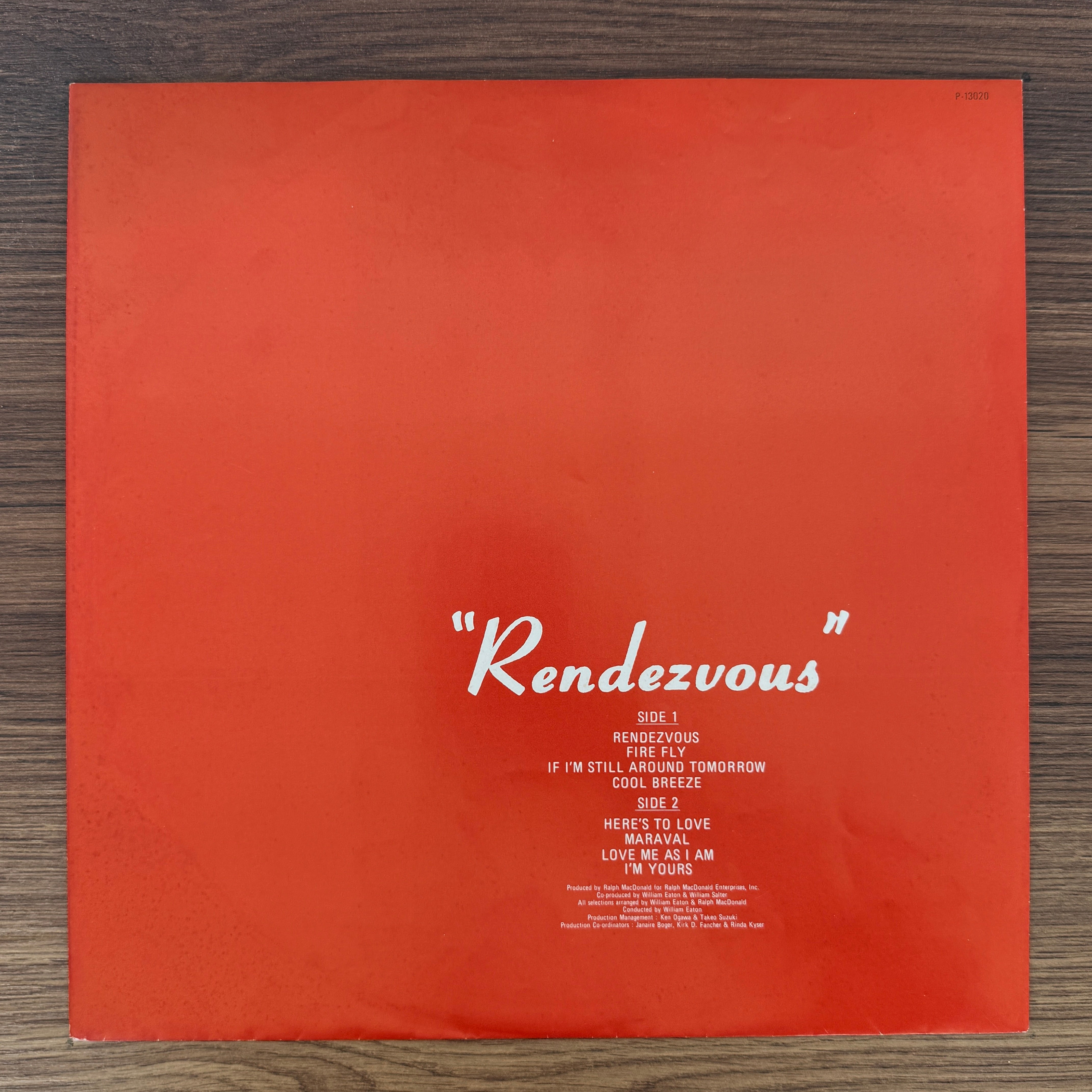 Sadao Watanabe – Rendezvous – Only Japan Vinyl