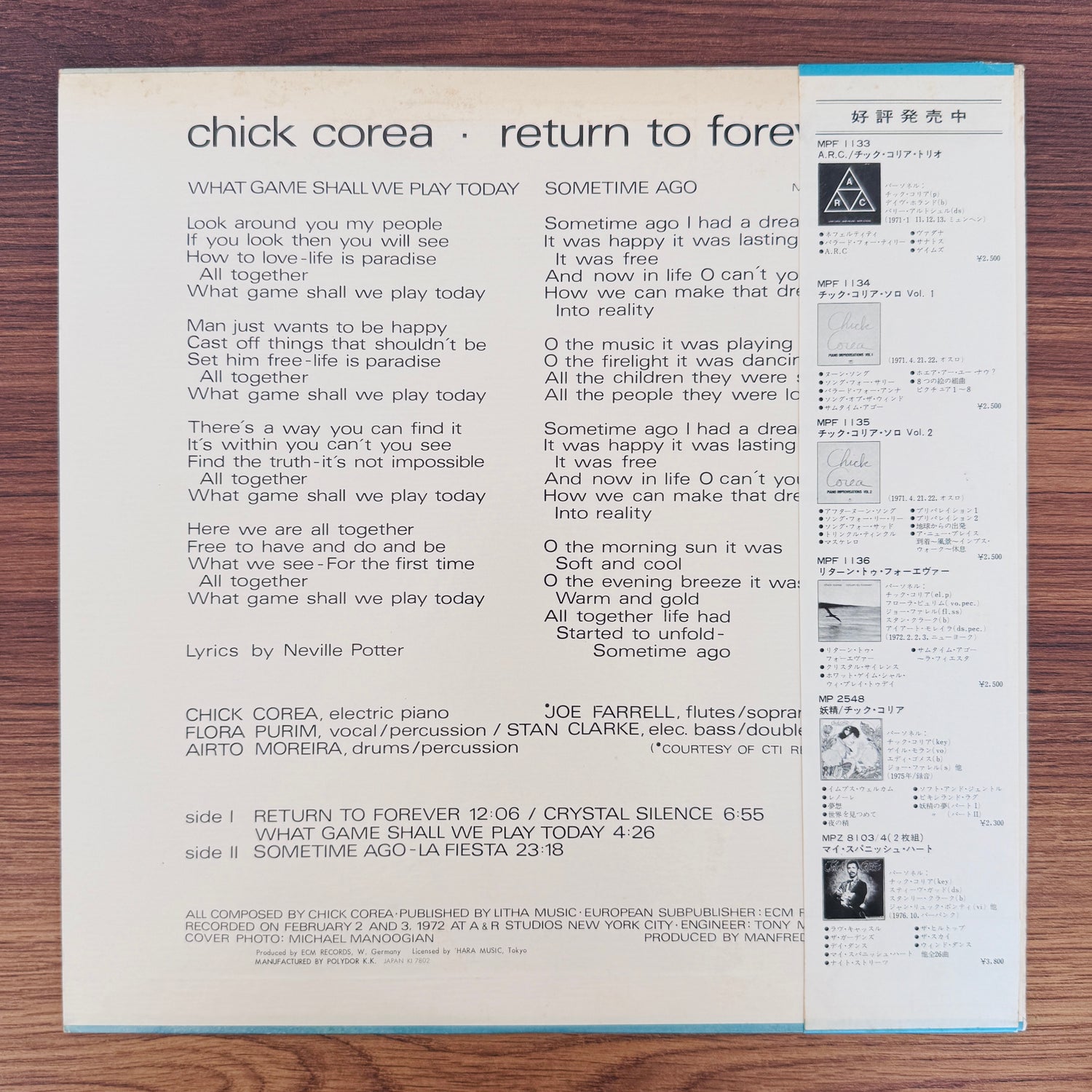 Chick Corea – Return To Forever