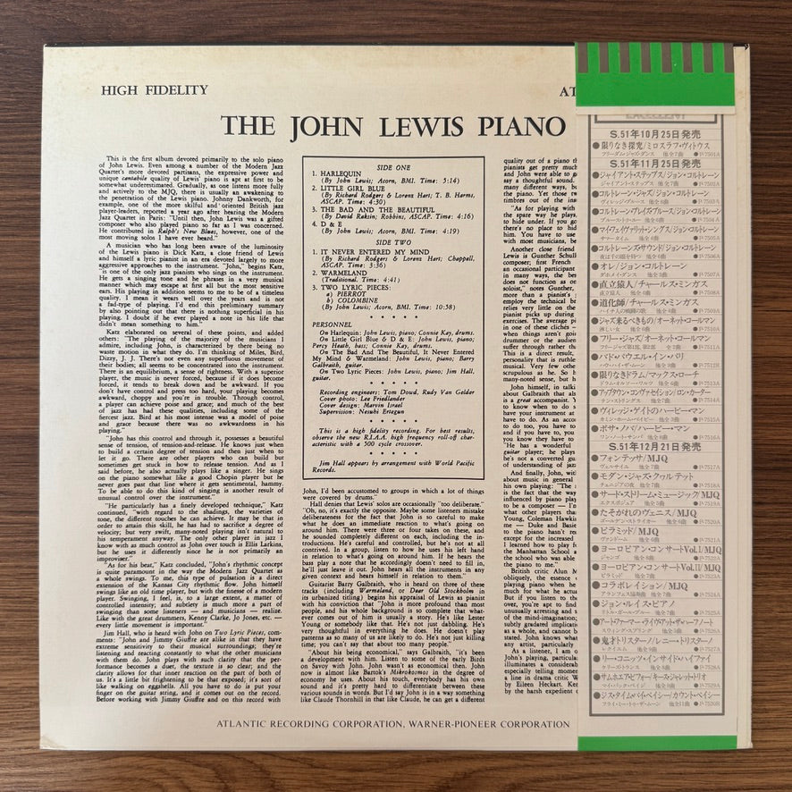 John Lewis – The John Lewis Piano