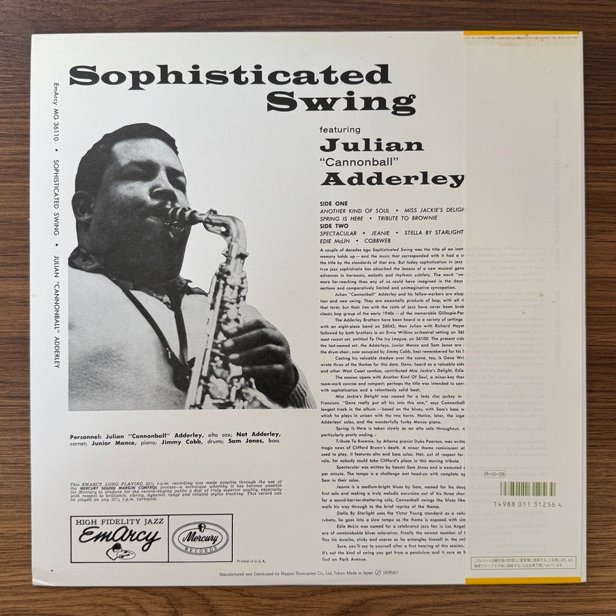 Julian "Cannonball" Adderley – Sophisticated Swing