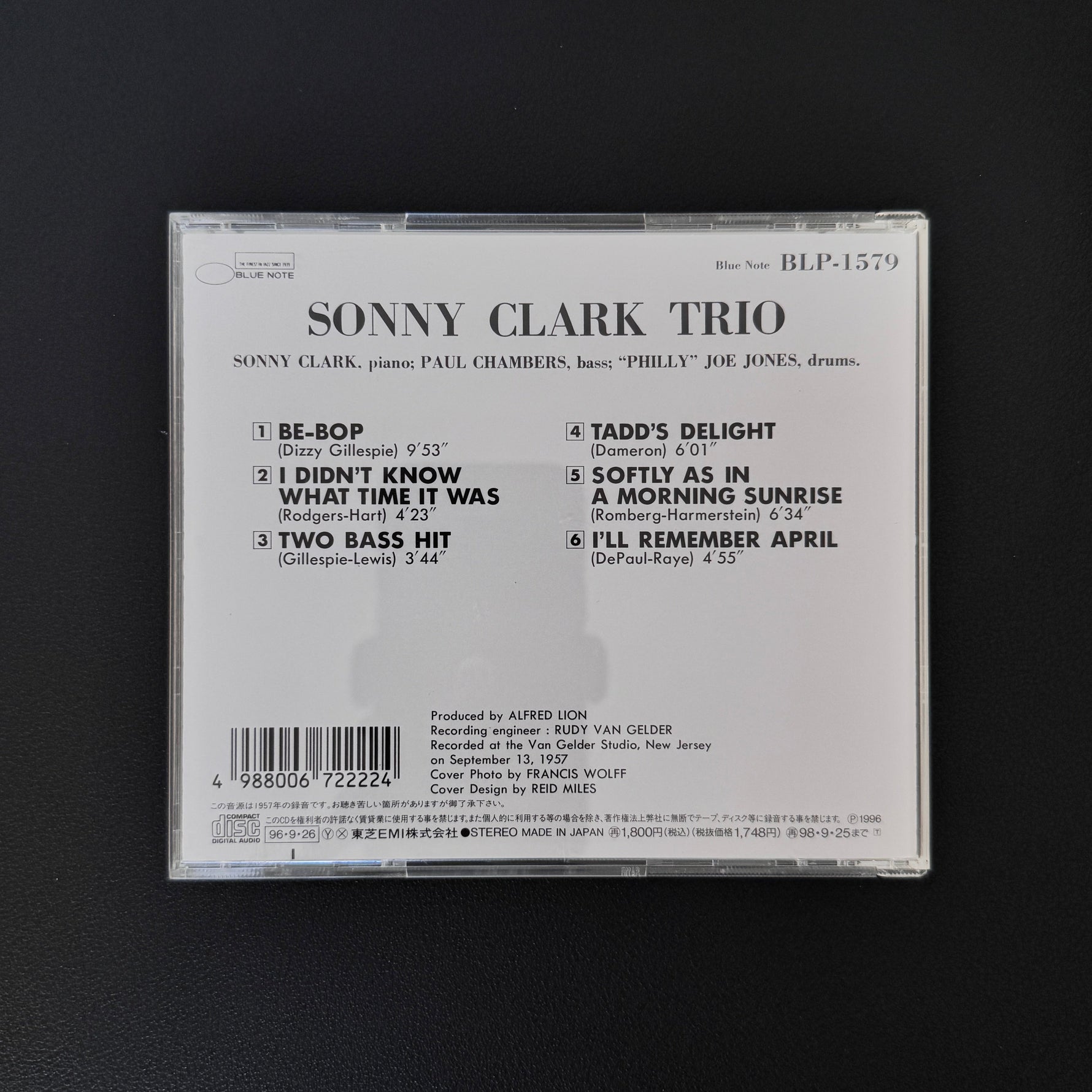 Sonny Clark Trio – Sonny Clark Trio CD Japan Vinyl