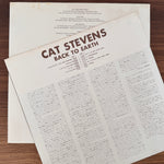 Cat Stevens – Back To Earth Japan Vinyl
