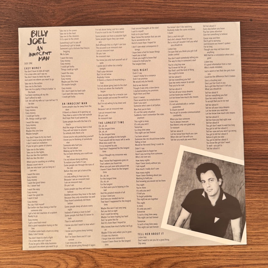 Billy Joel – An Innocent Man Japan Vinyl