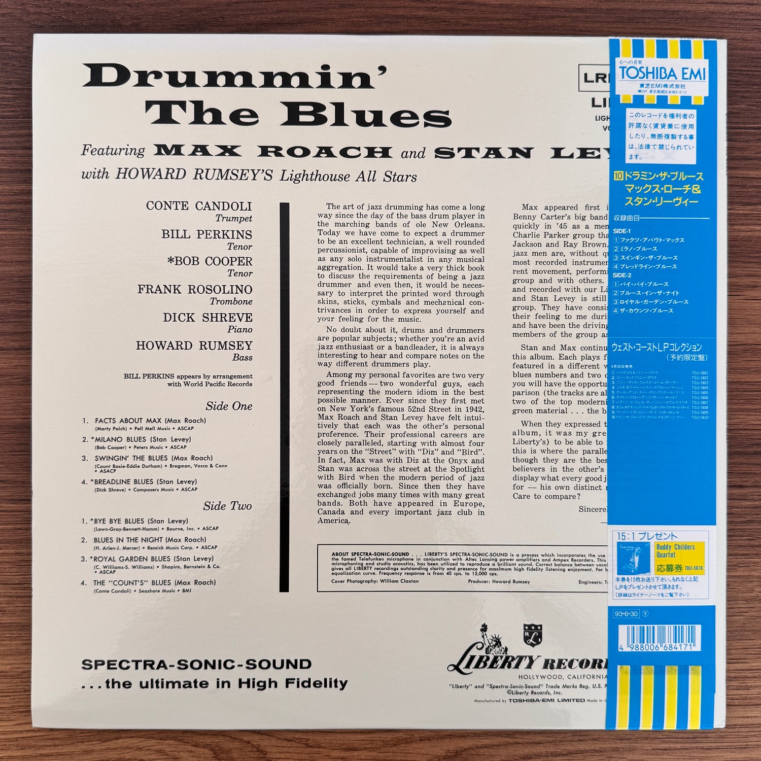 Max Roach And Stan Levey With Howard Rumsey's Lighthouse Allstars – Drummin' The Blues