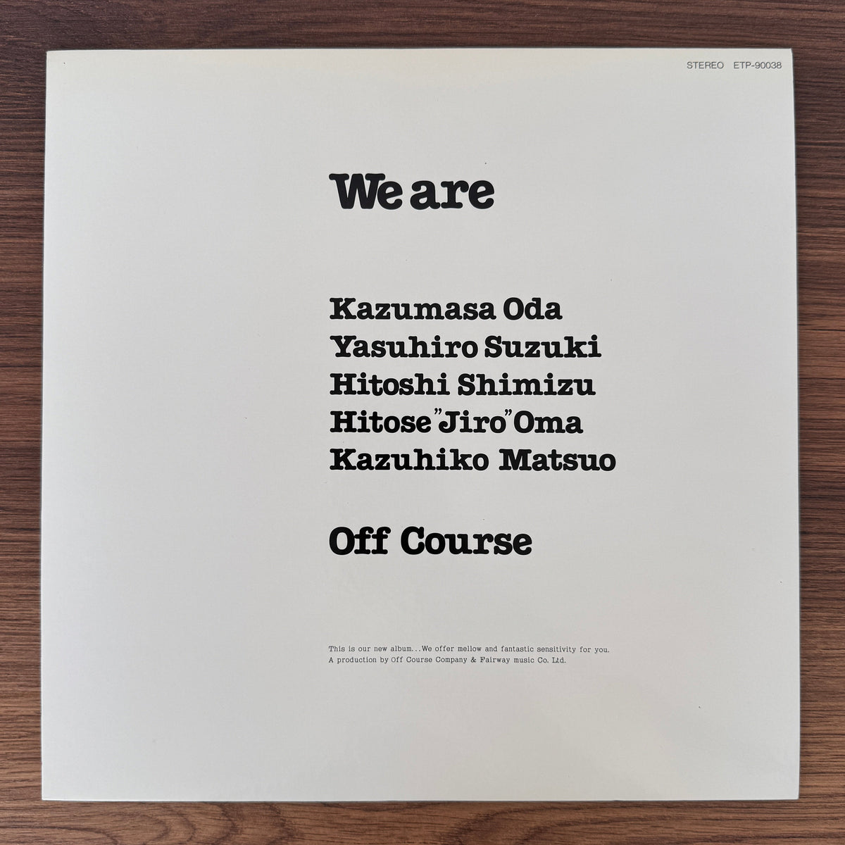 Off Course – We Are Japan Vinyl