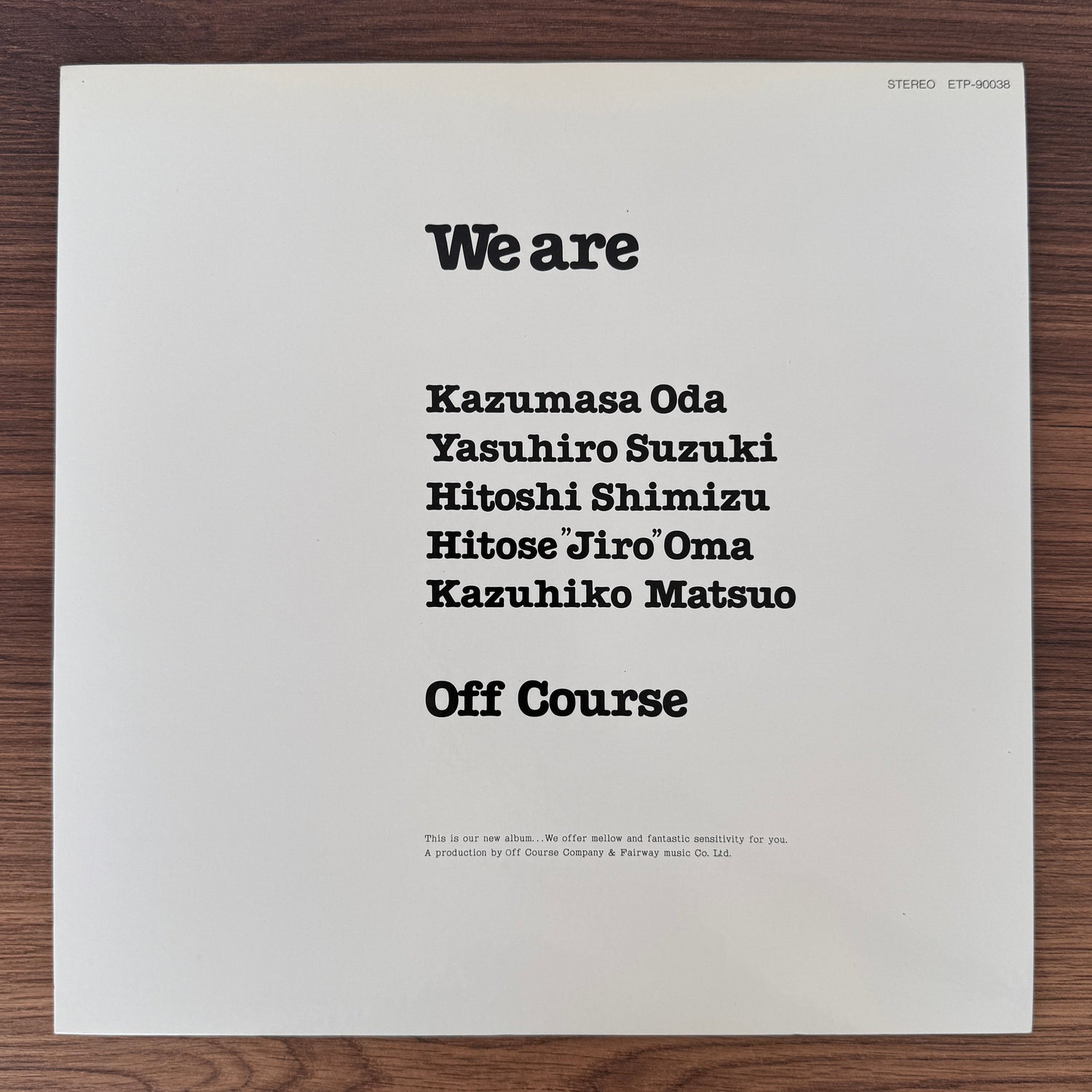 Off Course – We Are Japan Vinyl