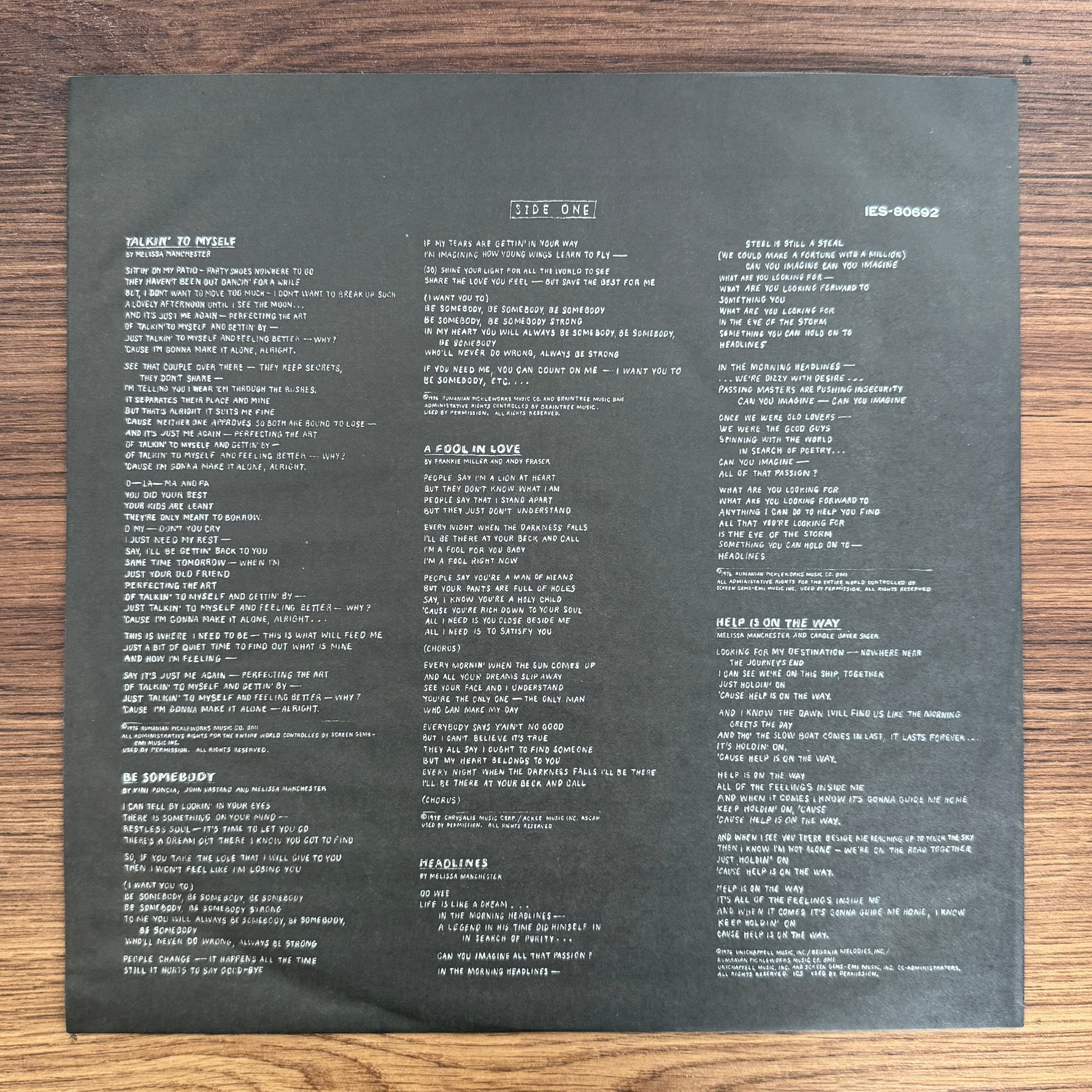 Melissa Manchester – Help Is On The Way Japan Vinyl
