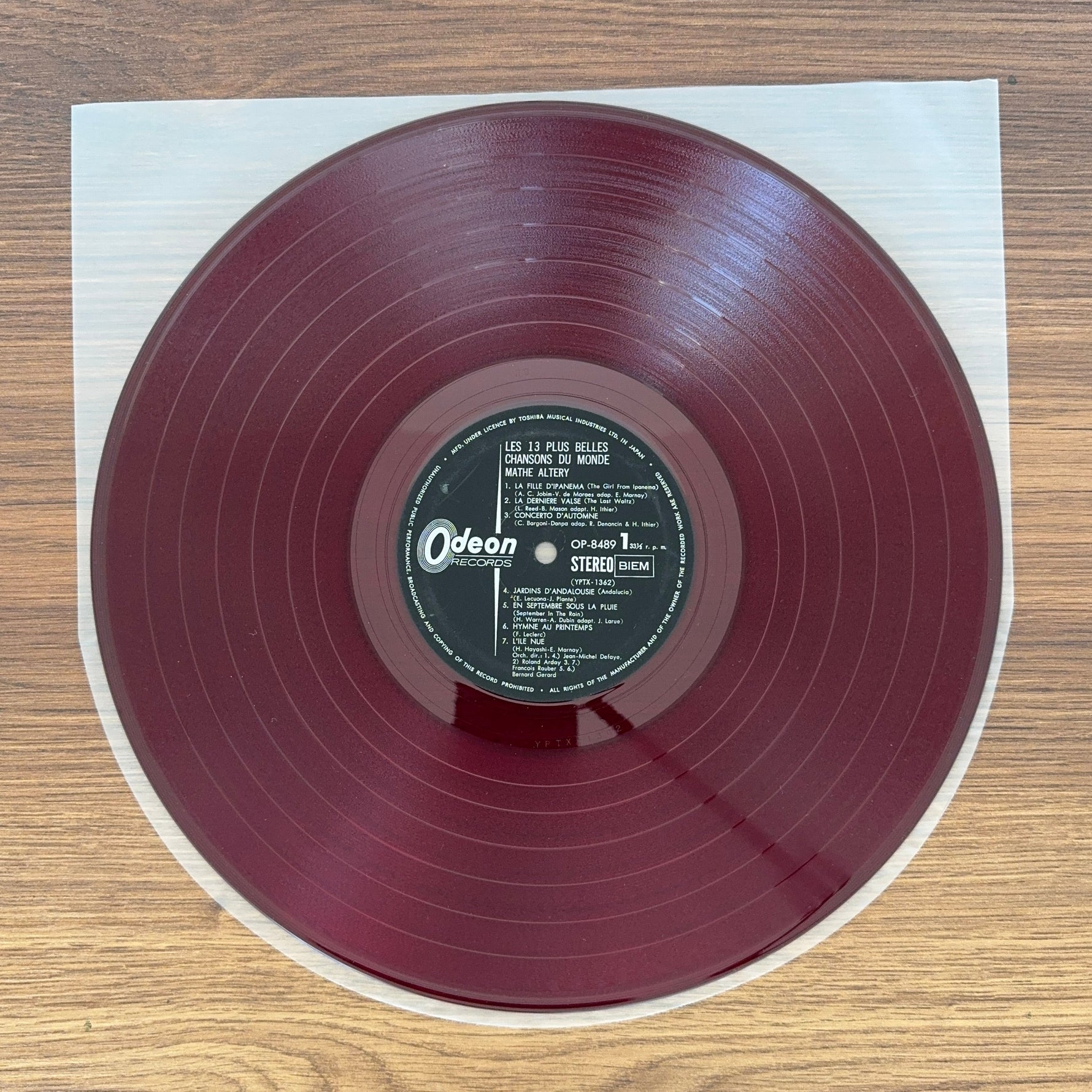 Mathé Altéry – Les 13 Plus Belles Chansons Du Monde Japan Vinyl